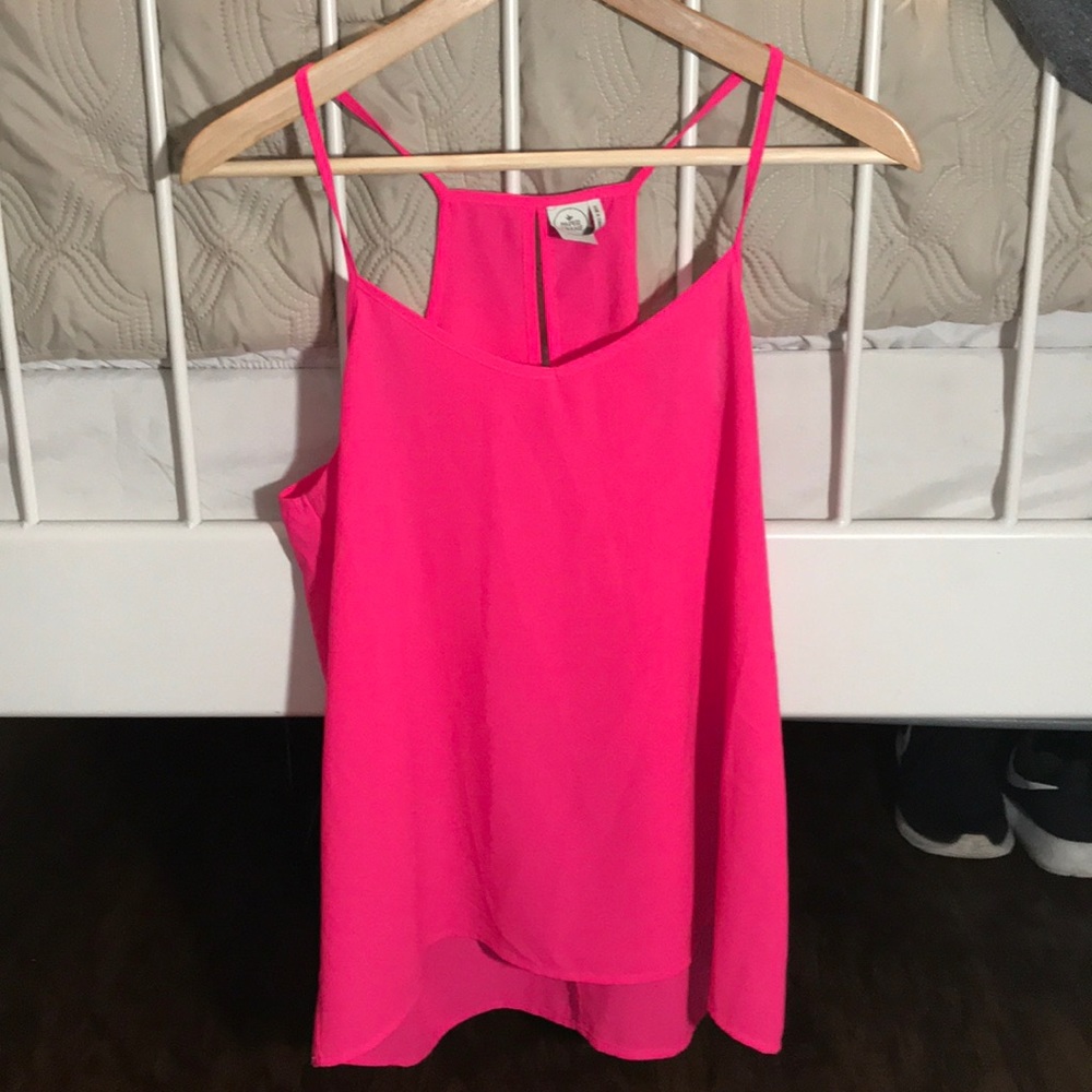 Neon pink tank